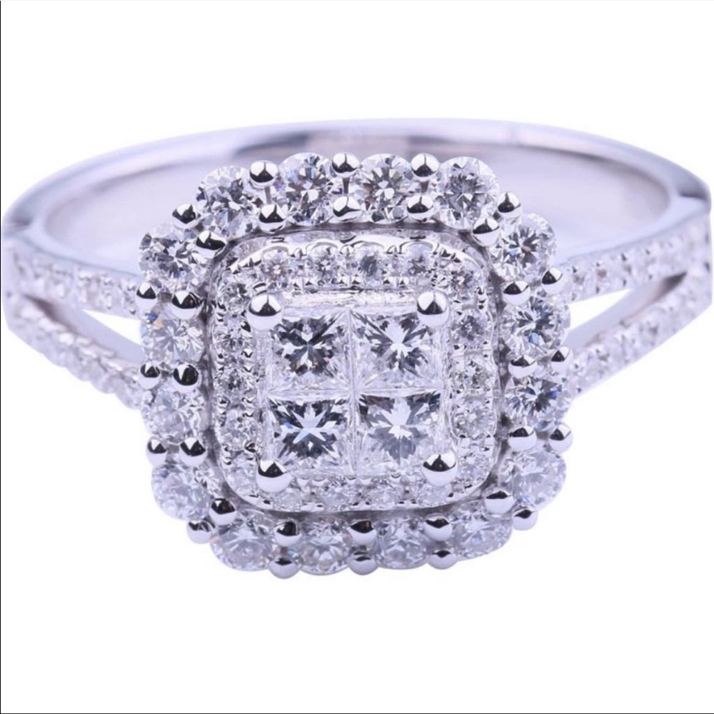 NEW 925 STERLING SILVER DIAMOND RING - Picture 10 of 10